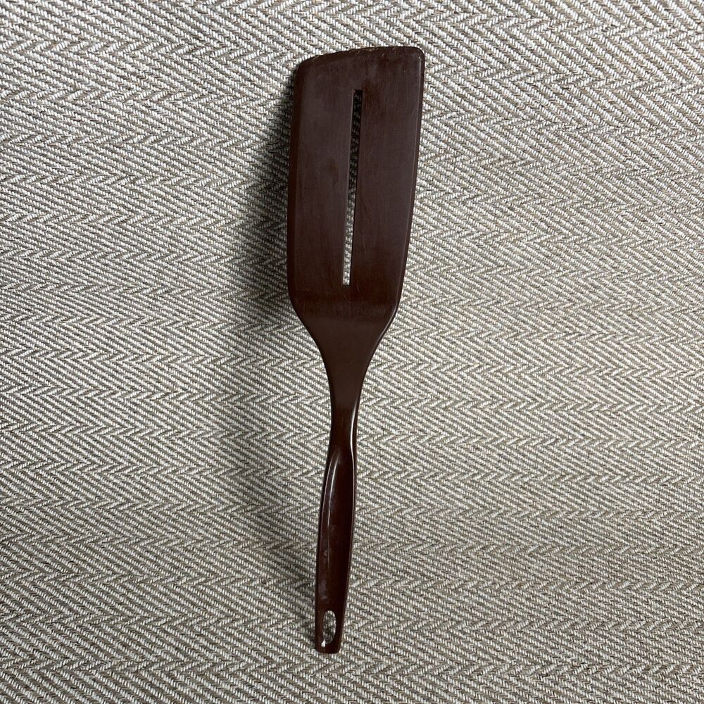 Vintage Foley Nylon Plastic Brown Single Slotted‎ Spatula Flipper Turner